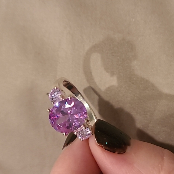 Cubic zirconia sterling silver ring - Picture 6 of 8